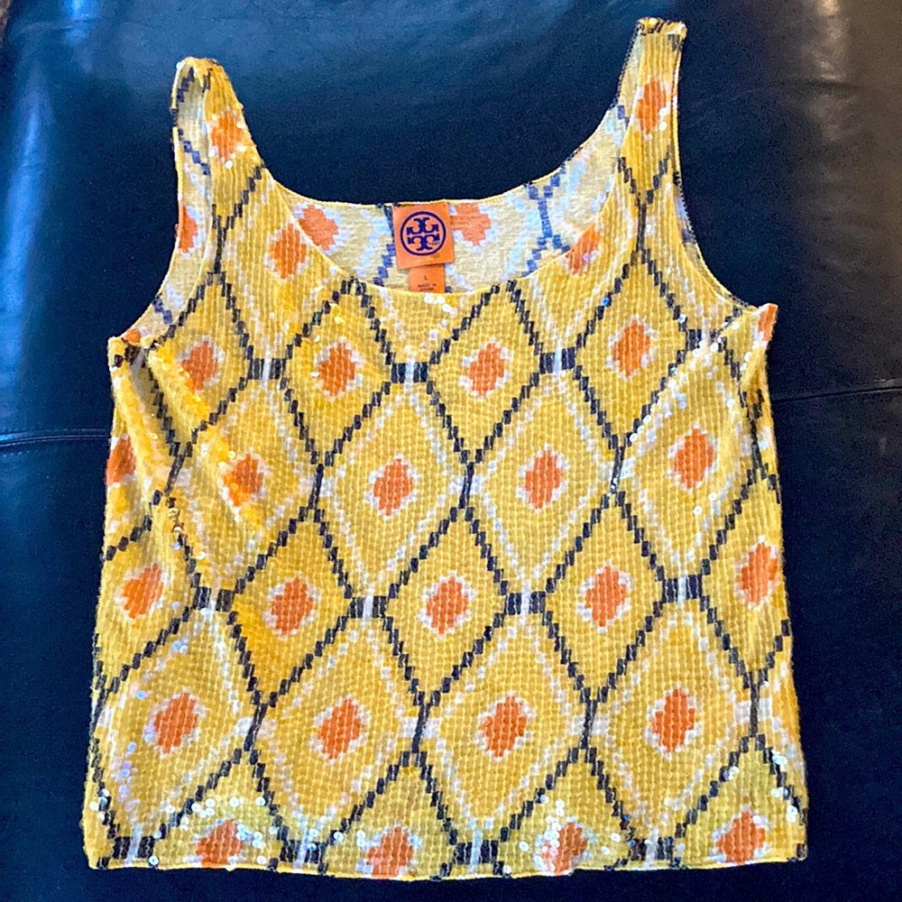 Tori Burch sequin tank top